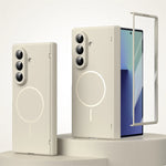 Durable Magnetic Frosted Case with Hinge Protection for Samsung Galaxy Z Fold 6