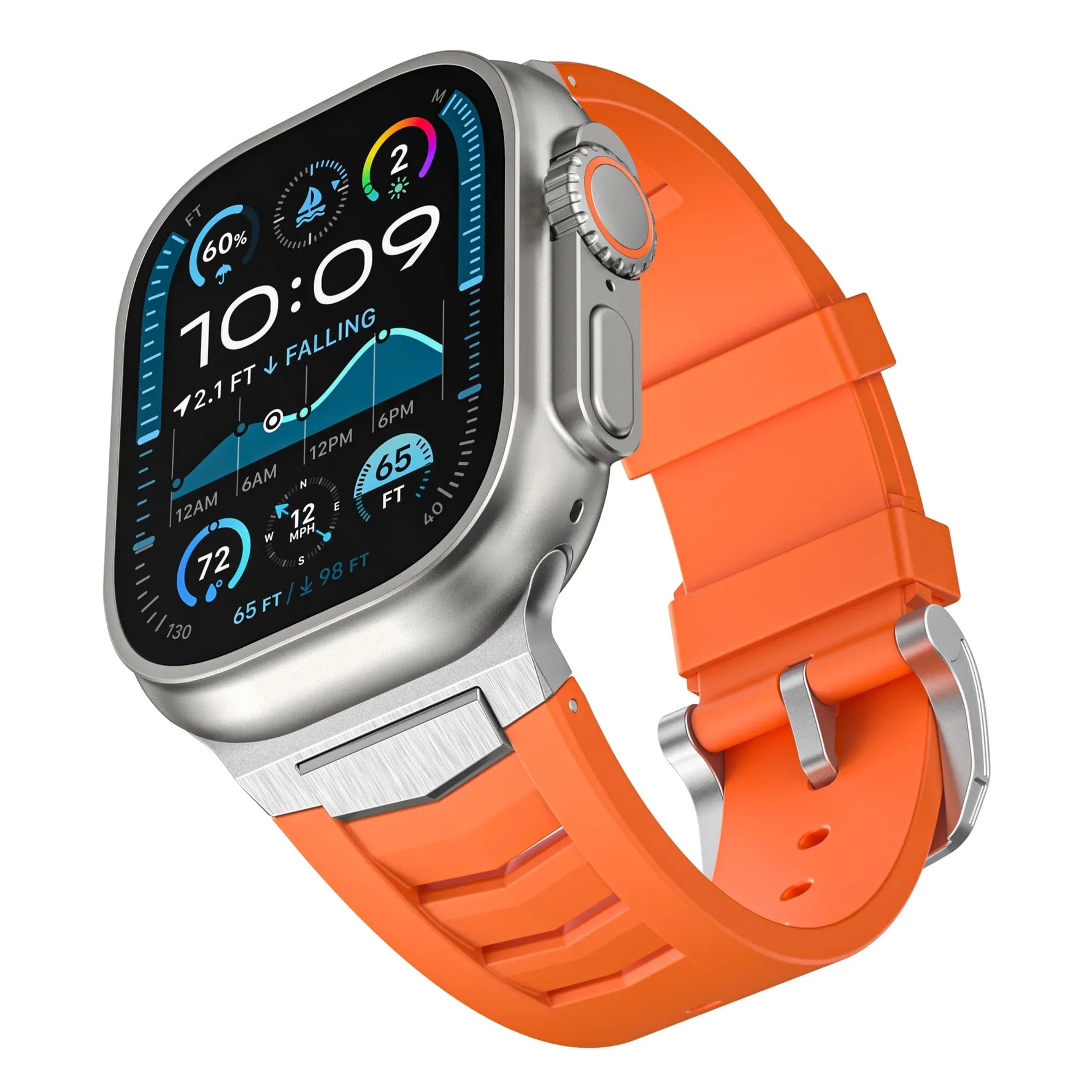 Premium Fluoro Rubber Sports Band for Apple Watch