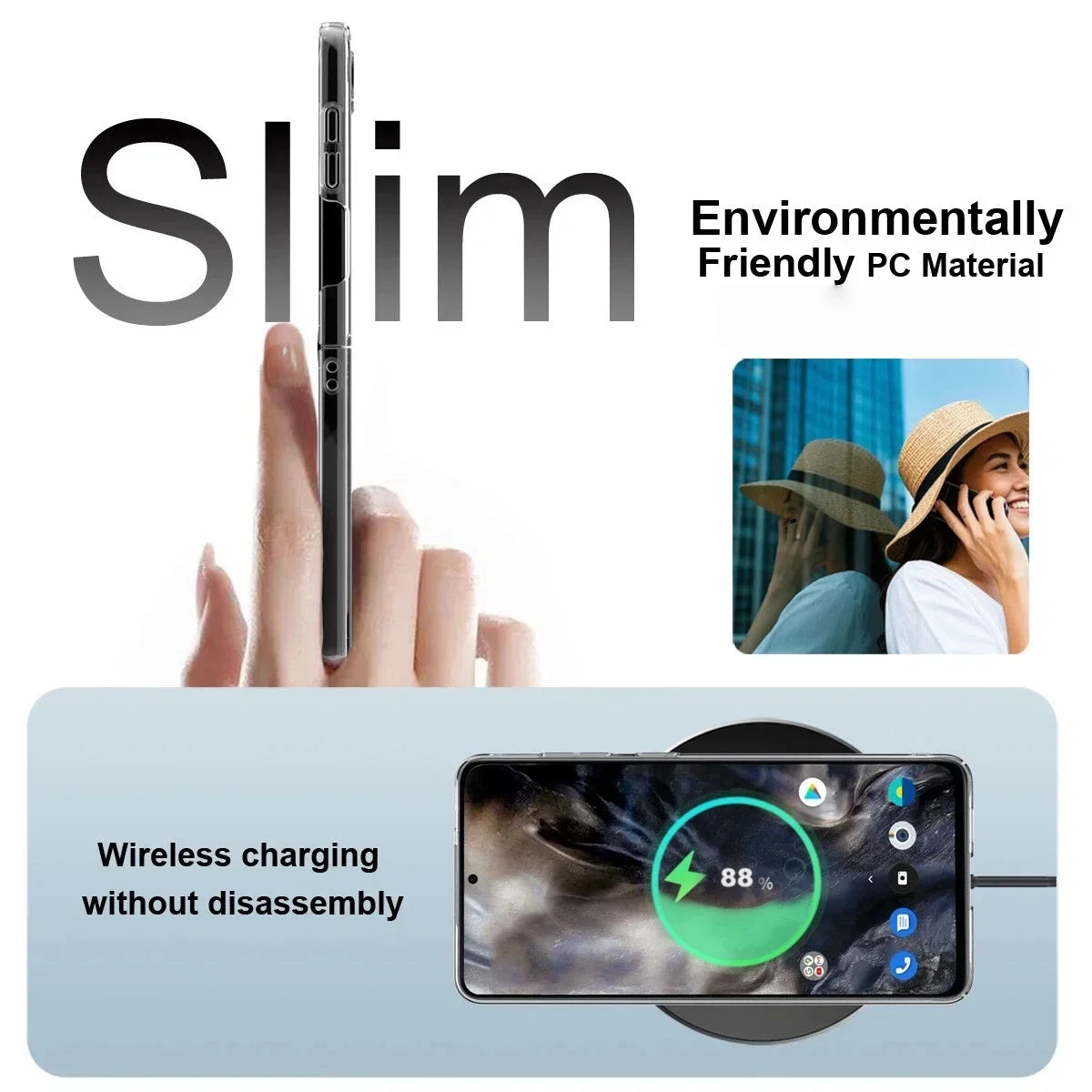 Shockproof Transparent Case for Samsung Galaxy Z Flip 7