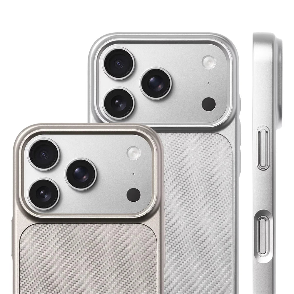 Carbon Fiber Pattern Hard PC MagSafe Case for iPhone 17 Series
