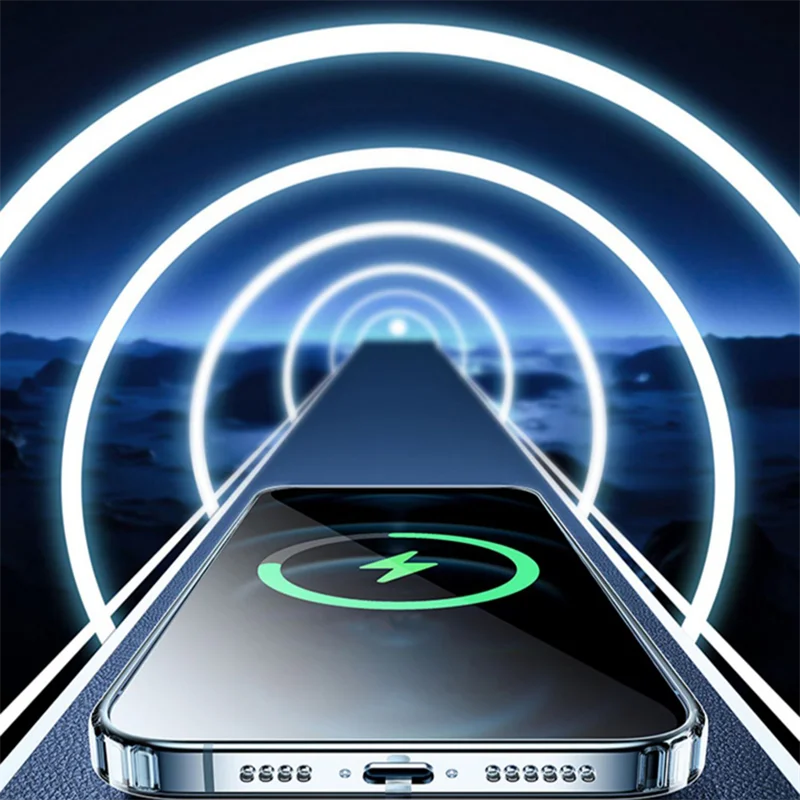 Clear Hard Acrylic MagSafe Case for iPhone 15 Series