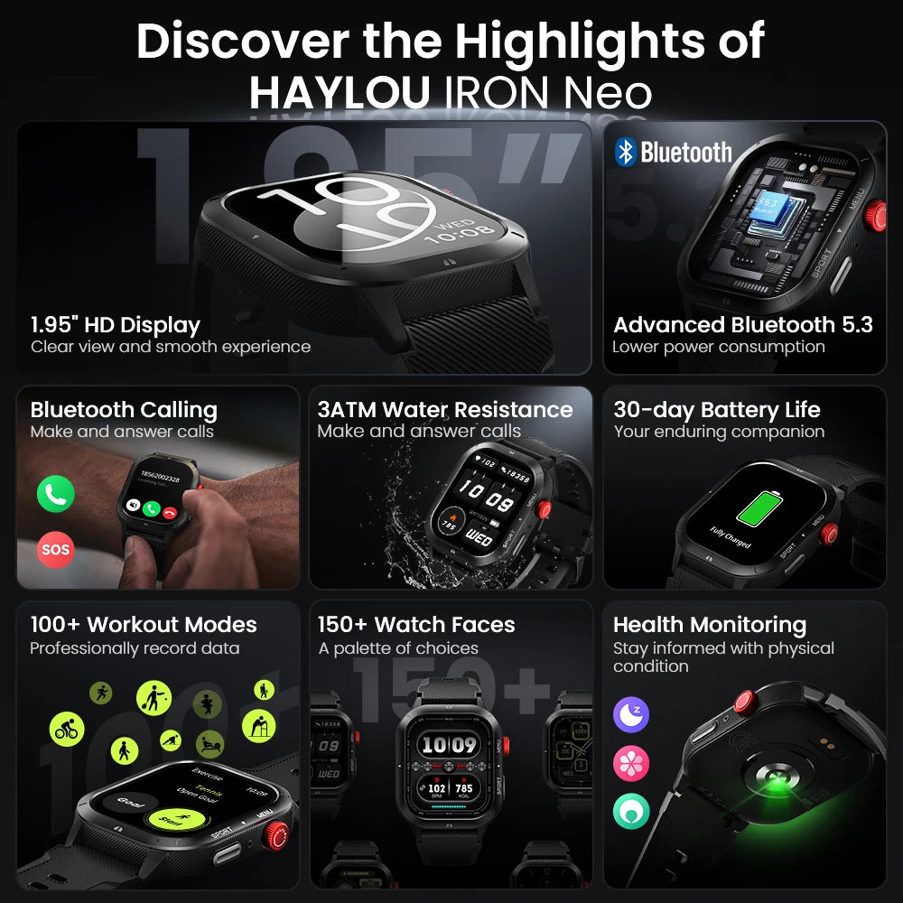 Haylou Iron Neo HD Display Smartwatch