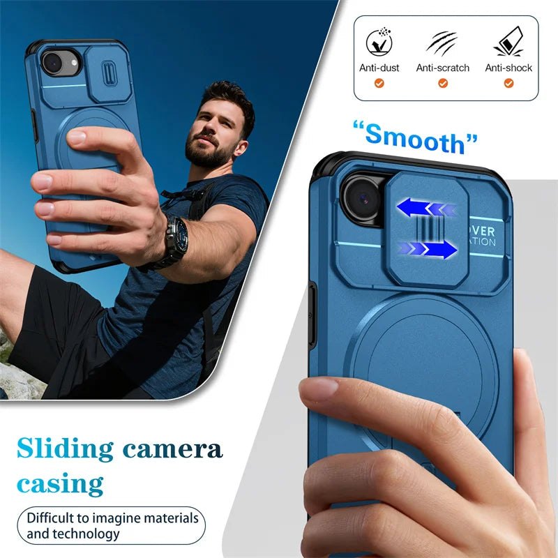 Armor MagSafe Case with Foldable Stand for iPhone 17e