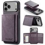 iPhone 17 Series MagSafe Leather Case with 5-Card Holder Stand