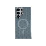 Honeycomb Grid Mesh Cooling Magnetic Phone Case with Lens Protector for Samsung Galaxy S24 Series