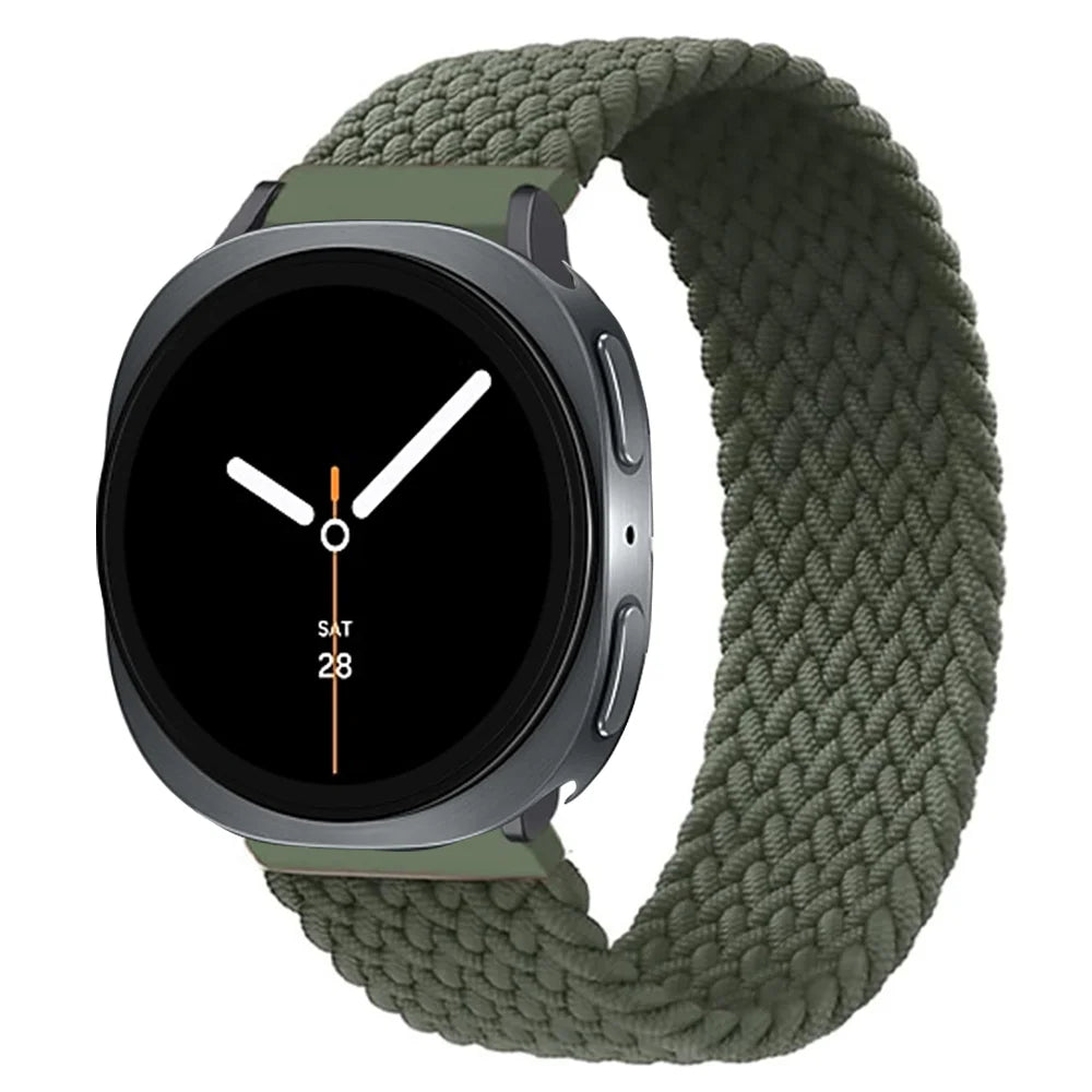 Braided Solo Loop Elastic Band for Samsung Galaxy Watch 8 / Galaxy Watch 8 Classic