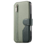 Shockproof Leather Flip Case with Detachable Zipper Wallet for iPhone 17 Series