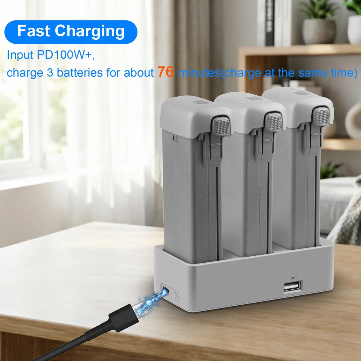 DJI Avata 360 3-Slot 100W Fast Charging Hub