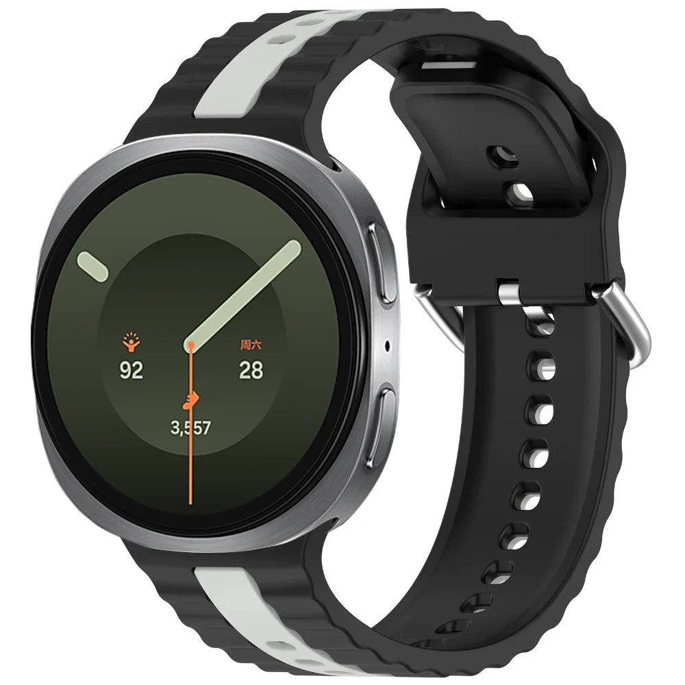 Perforated Silicone Strap with Ribbed Texture for Samsung Galaxy Watch 9