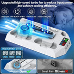 PlayStation 5 & PS5 Slim Cooling Bracket with Dual Controller Charging Station