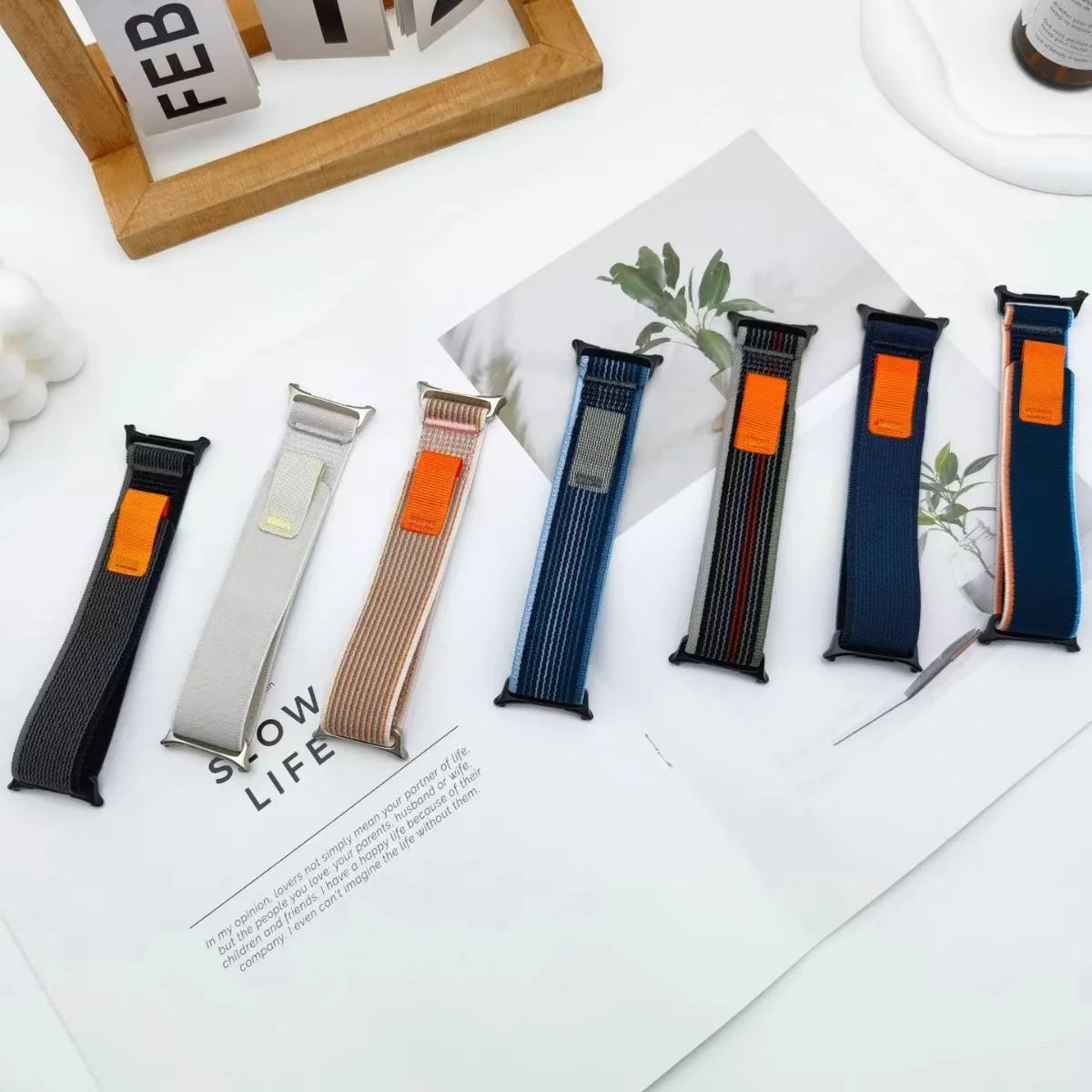 Ribbed Nylon No-Gap Watch Strap for Samsung Galaxy Watch Ultra 2