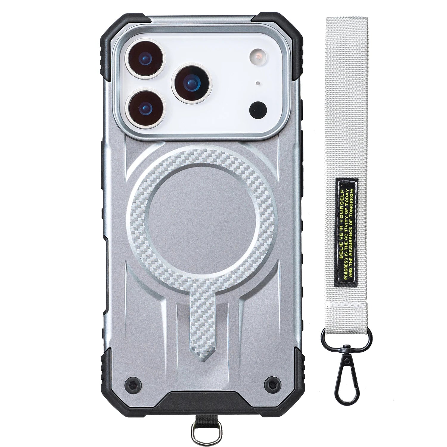 Shockproof MagSafe Case with Hand Strap for iPhone 17 Series