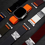 Soft Nylon Sports Band for Apple Watch with Metal Buckle