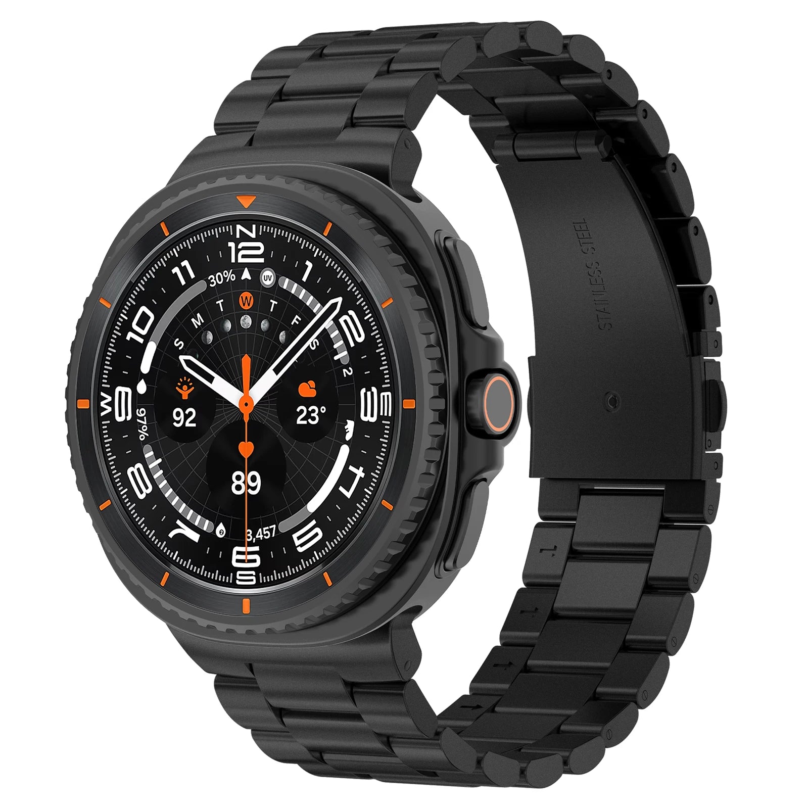 Elegant Stainless Steel Strap for Samsung Galaxy Watch 8 / Galaxy Watch 8 Classic