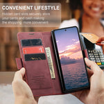 Samsung Galaxy Z Fold 7 Shockproof Retro Leather Wallet Case