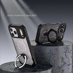 iPhone 17 Series MagSafe Case with 360° Stand Reinforced Corner Protection