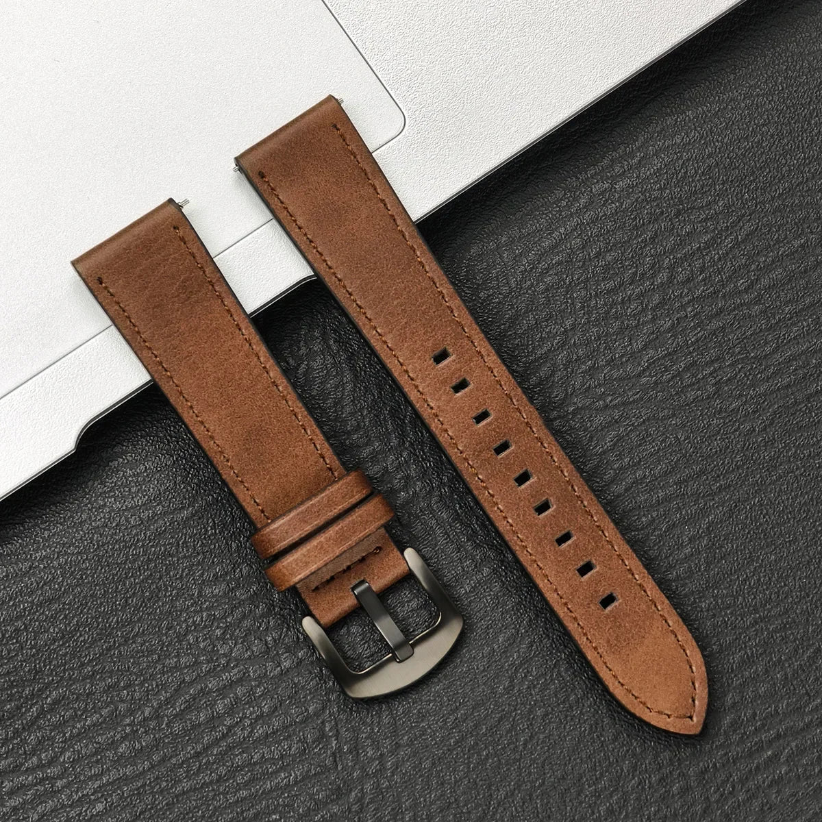 Premium Leather Watch Band Compatible With Galaxy Watch 6 & Galaxy Watch 6 Classic