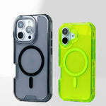 MagSafe Compatible Neon Armor Bumper Case for iPhone 16 Series