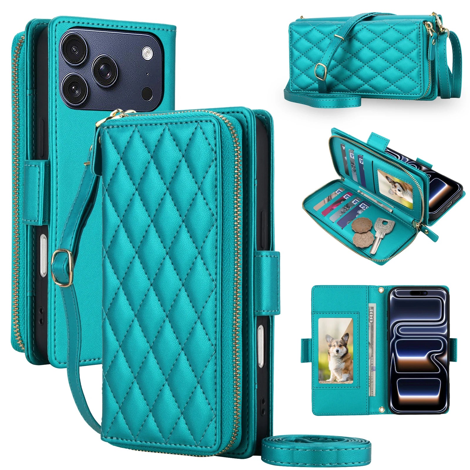 Crossbody RFID Wallet Case for iPhone 17 Series