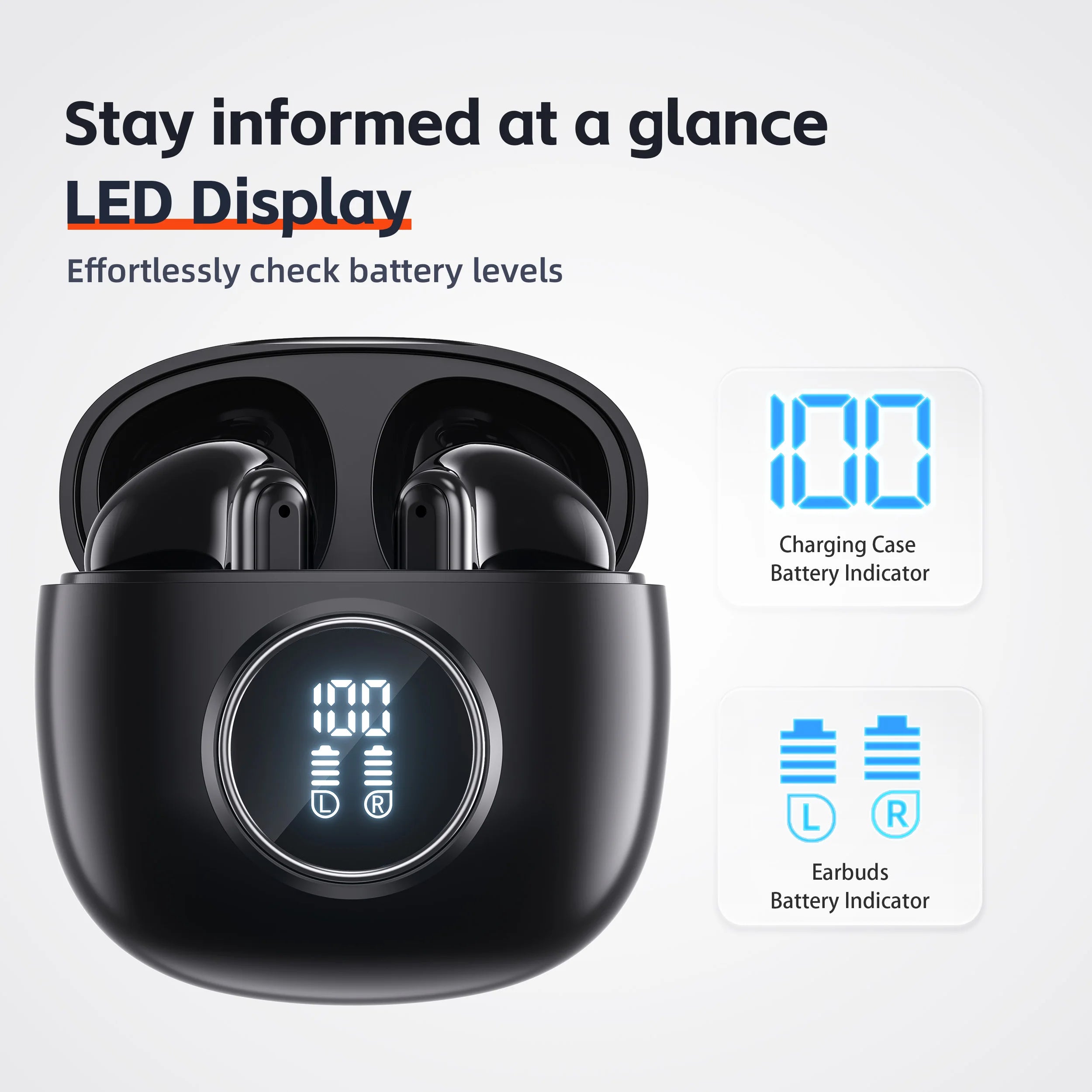 QERE-E40 TWS Bluetooth 5.3 Earbuds
