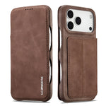 Premium Leather Wallet Flip Cover with Card Slots for iPhone 17 Series