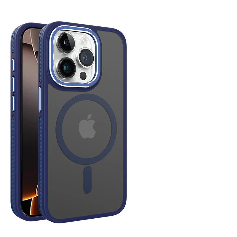Shockproof Translucent MagSafe Case for iPhone 15 Series