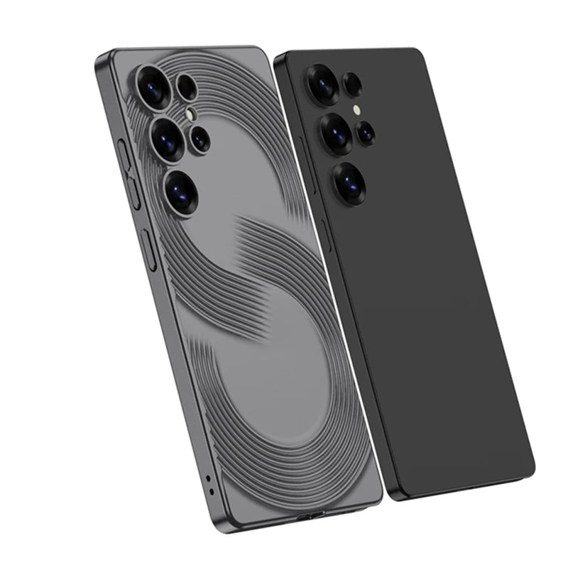 Unique S-Pattern Hard PC Phone Case with Camera Guard for Samsung Galaxy S25 Ultra