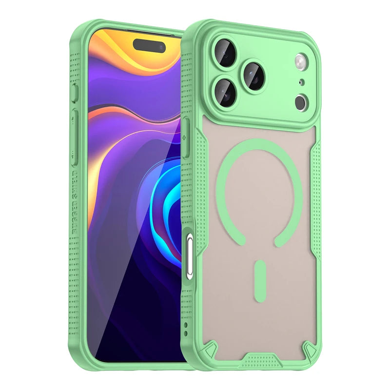 Semi-Transparent PC + TPU MagSafe Case with Lens Guard for iPhone 17 Series