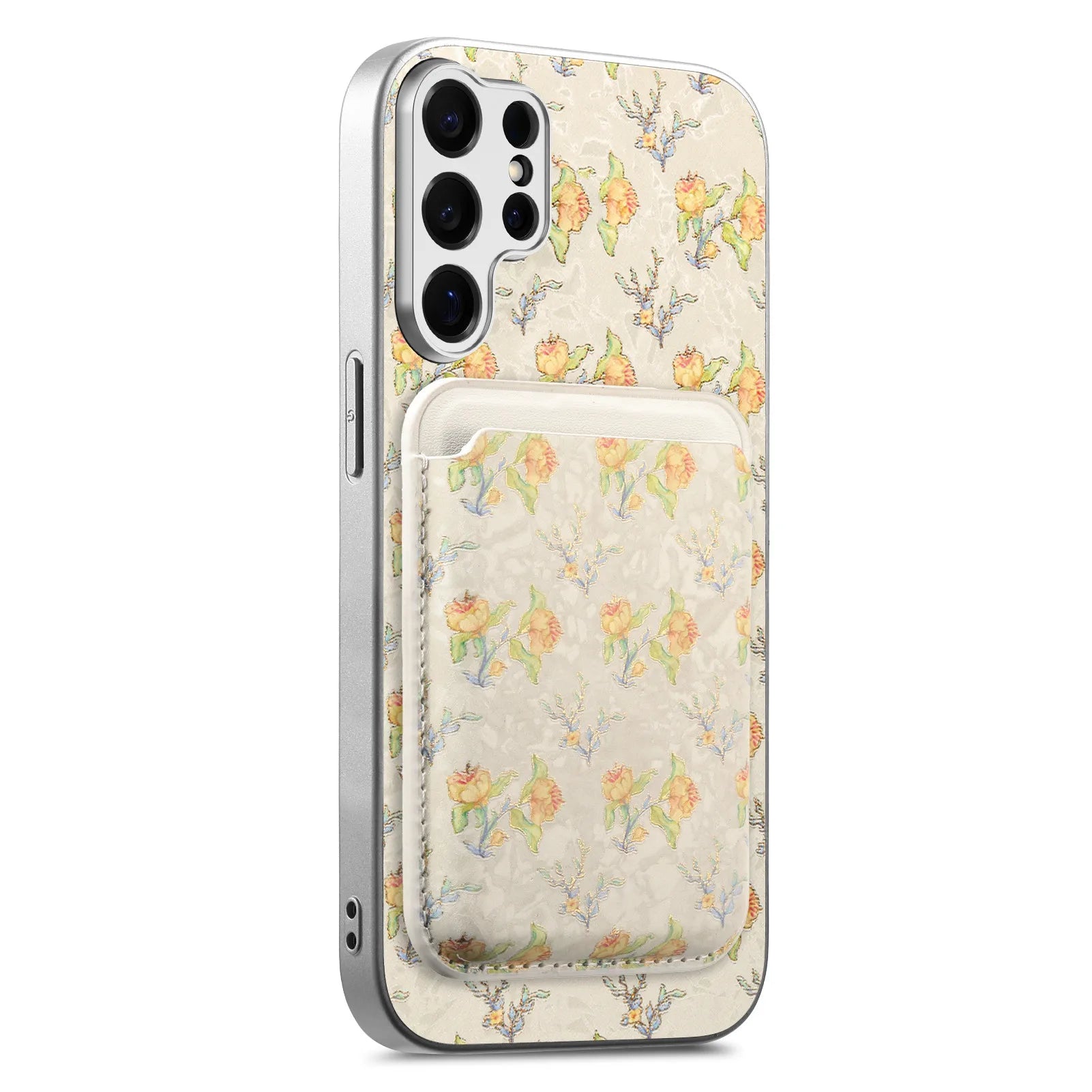 Premium Embossed Leather Case with Removable Card Holder for Samsung Galaxy S26 Series