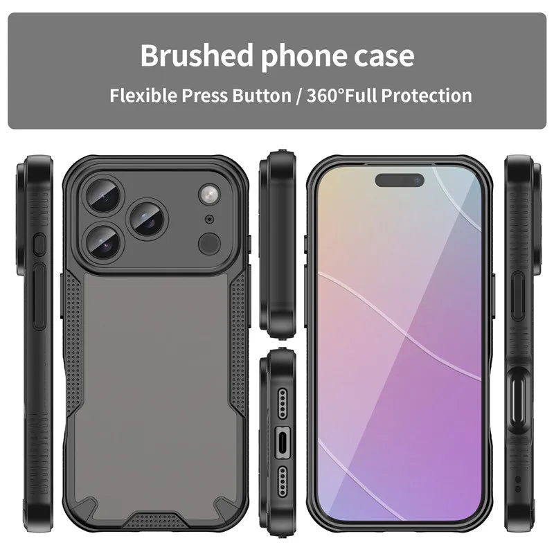 iPhone 17 Series Durable Matte TPU Bumper Protective Phone Case
