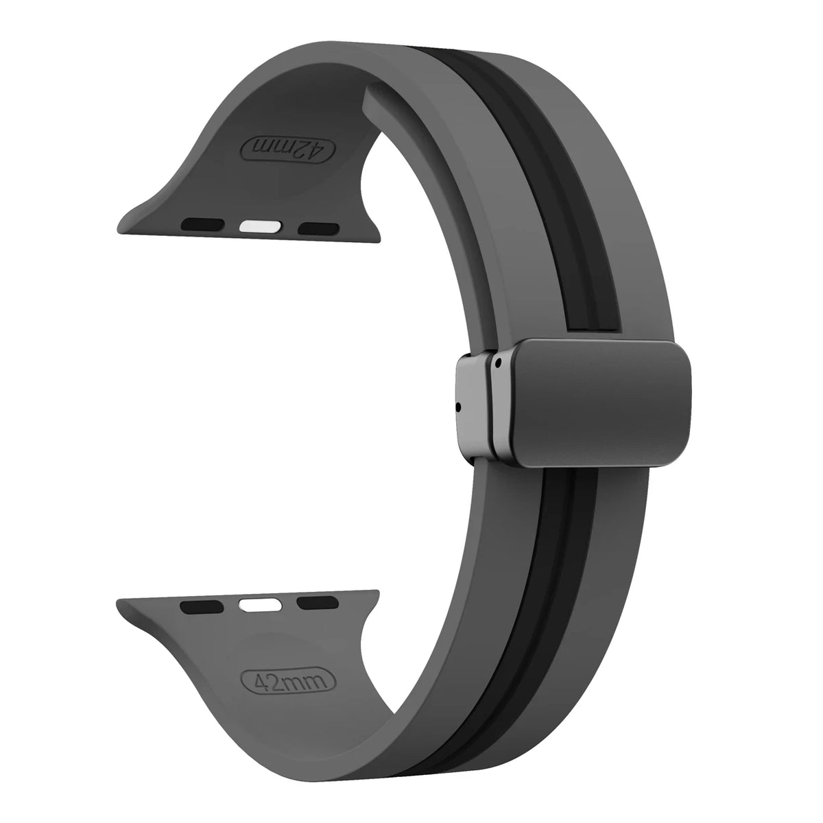 Textured Dual-Layer Band with Pin-and-Hole Adjustment for Apple Watch
