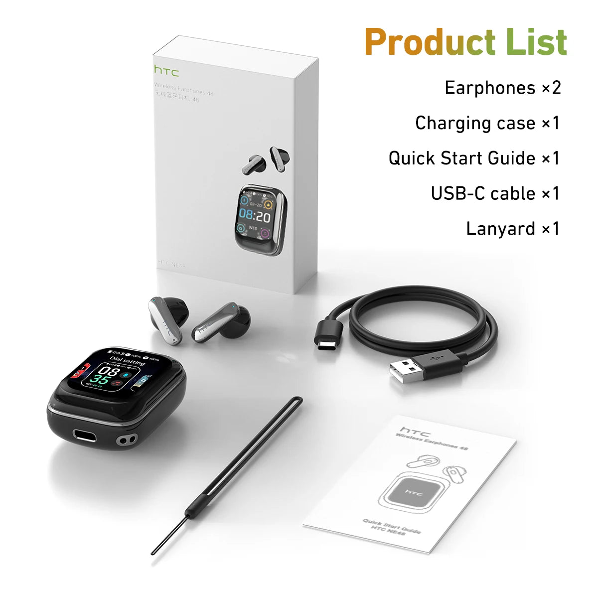 HTC NE48 Real-Time Subtitle Translation Earbuds