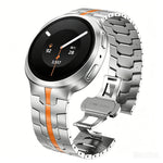 Metal Bracelet Strap with Butterfly Folding Clasp for Samsung Galaxy Watch 9