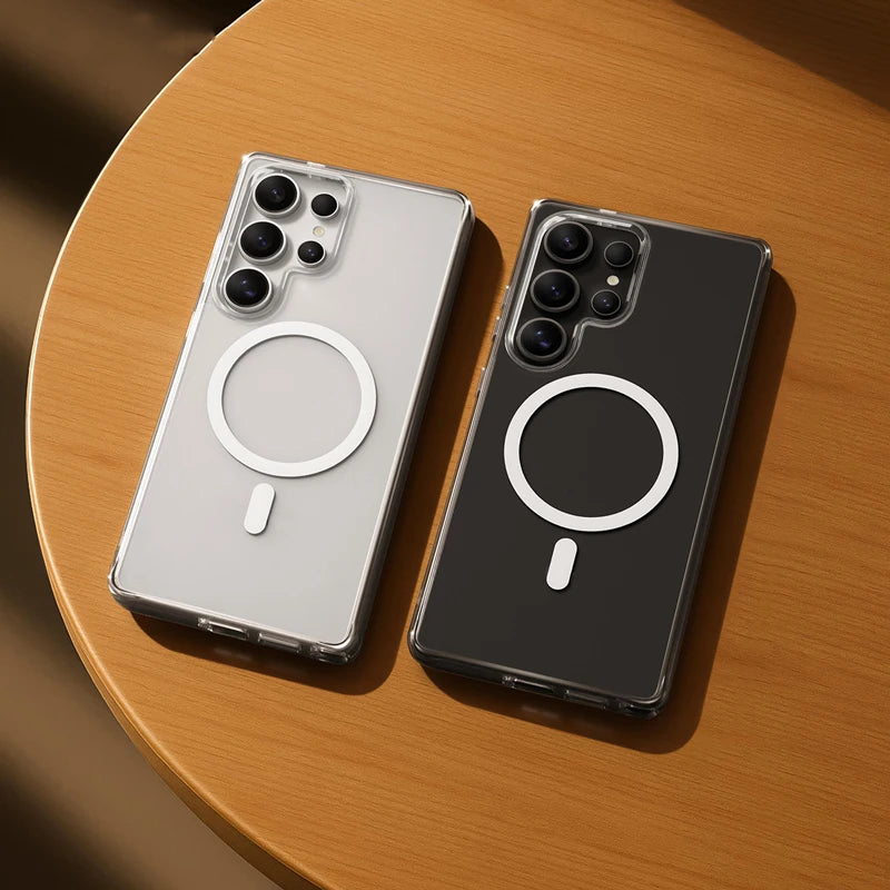 Frosted Magnetic Hard PC Case for Samsung Galaxy S25 Series