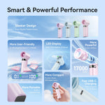 Vention 3000mAh Rechargeable Handheld Fan 9-Hour Runtime