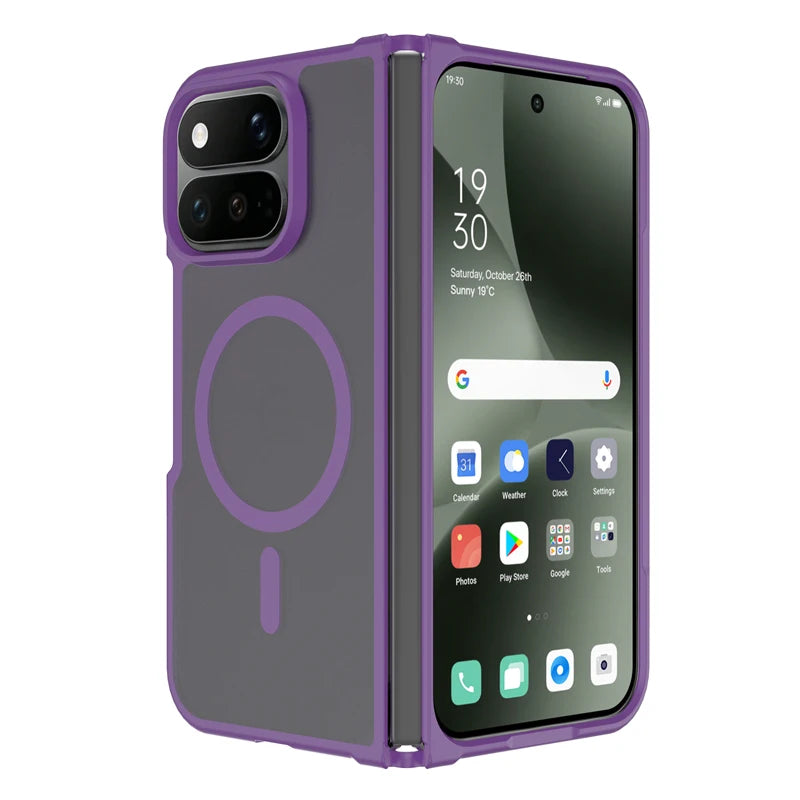 Matte PC Raised Camera Ring Case for Google Pixel 11 Pro Fold