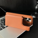 Shockproof Slim Case with Card Slot & Stand for iPhone 15 Series