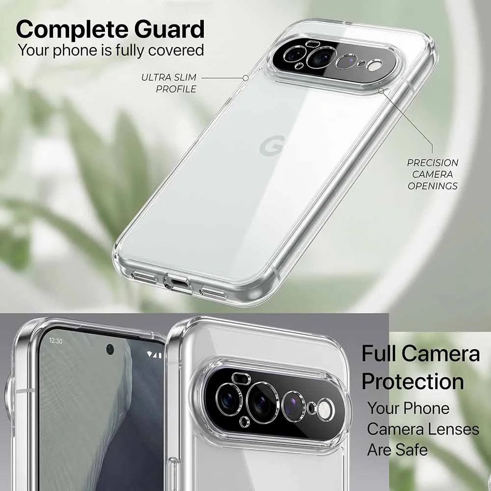 Clear Acrylic TPU Case with Air Cushion Corner Protection for Google Pixel 11 Series