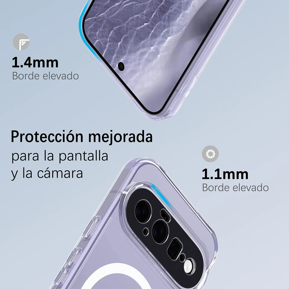 Clear Hybrid Magnetic Case with Military-Grade Corner Protection for Google Pixel 11 Series