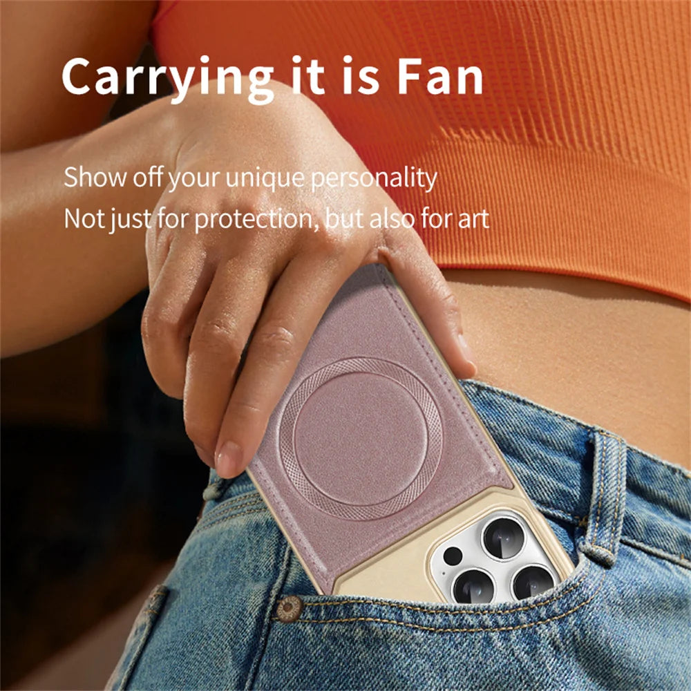 Premium Leatherette Aromatherapy MagSafe Case for iPhone 15 Series