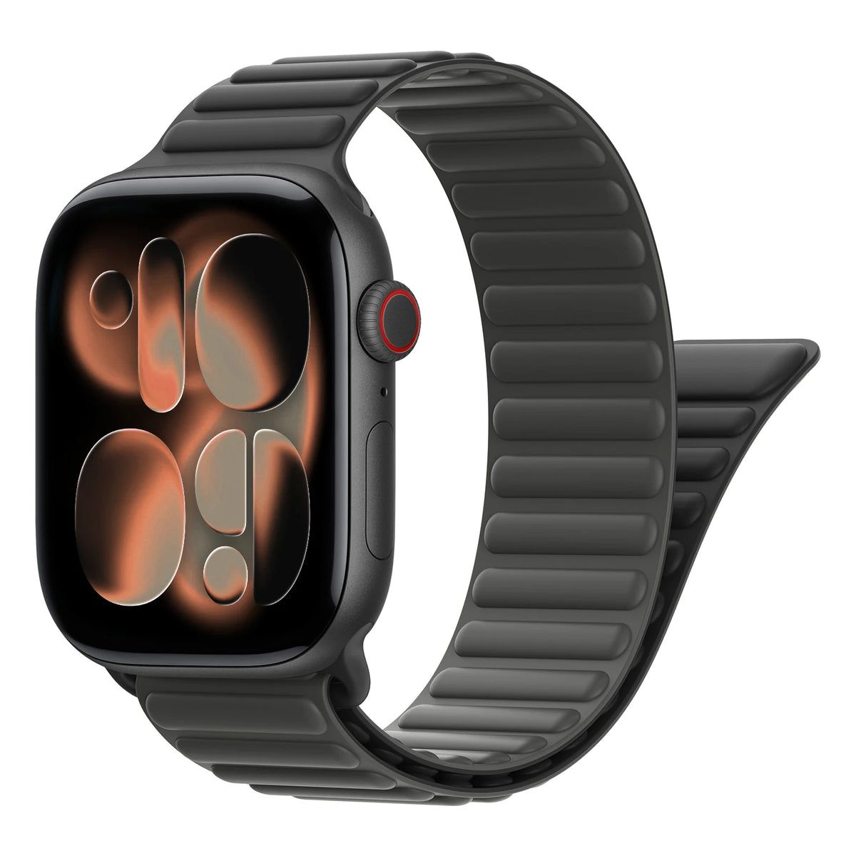 Silicone Magnetic Closure Band with N55 Magnets for Apple Watch