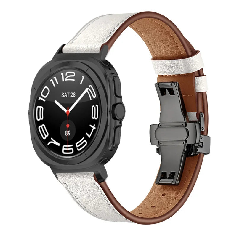Classic Leather Strap for Samsung Galaxy Watch Ultra and Samsung Galaxy Watch Ultra (2025)