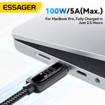 Essager 100W USB-C PD Cable with Digital Display