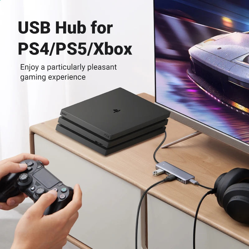UGREEN 4-Port USB-A 3.0 Splitter Hub With 5Gbps Data Transfer