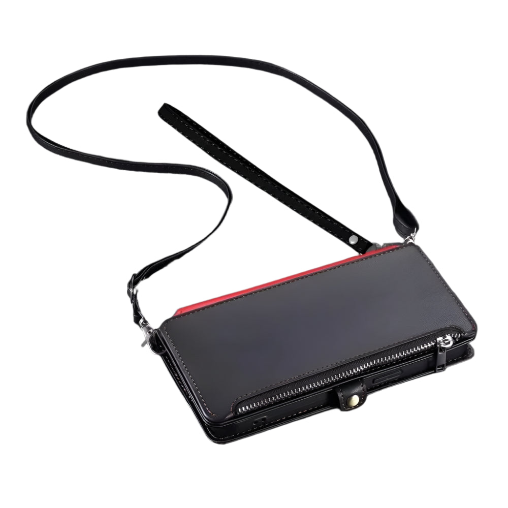 Zipper Wallet Crossbody Case for Samsung Galaxy S25 Series