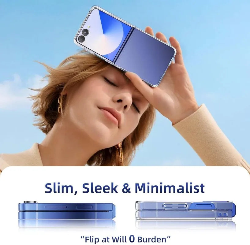 Shockproof Clear PC Case for Samsung Galaxy Z Flip 7