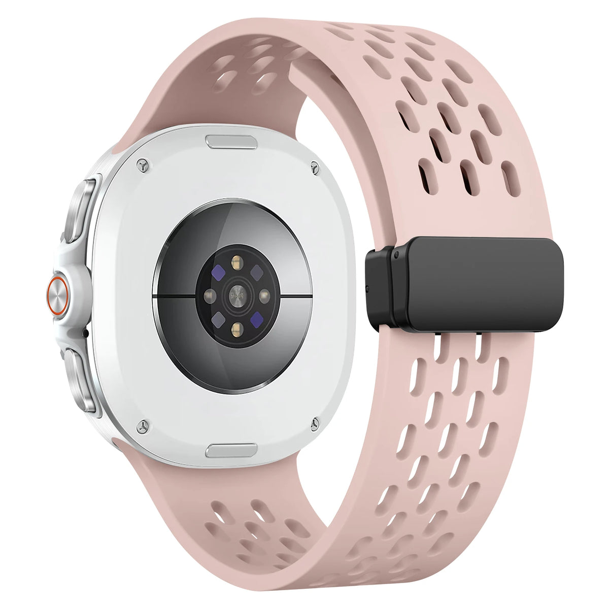 Perforated Silicone Sport Band with Magnetic Clasp for Samsung Galaxy Watch 9