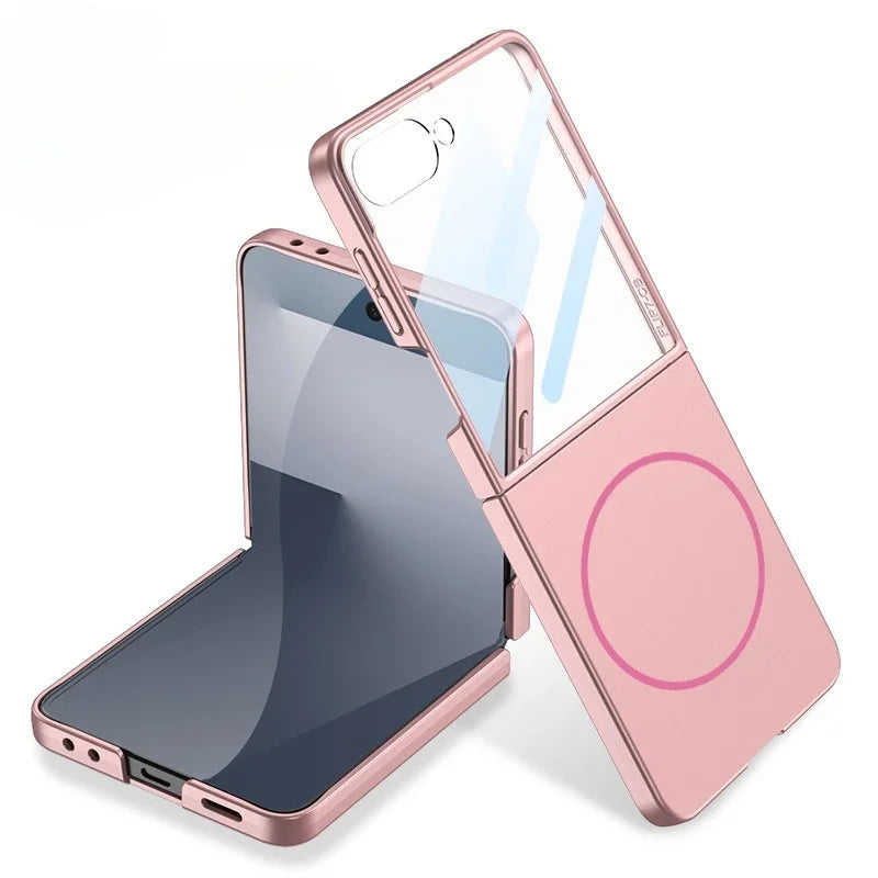 Luxury Slim Matte MagSafe Case with Built-in Screen Protector for Samsung Galaxy Z Flip 7