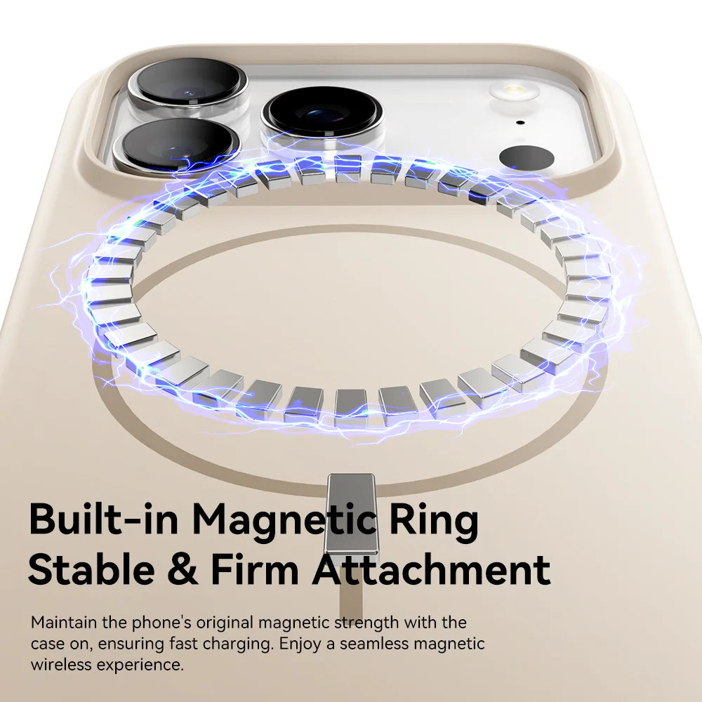 Ultra Soft Touch Armor MagSafe Protective Case for iPhone 17 Pro & Pro Max