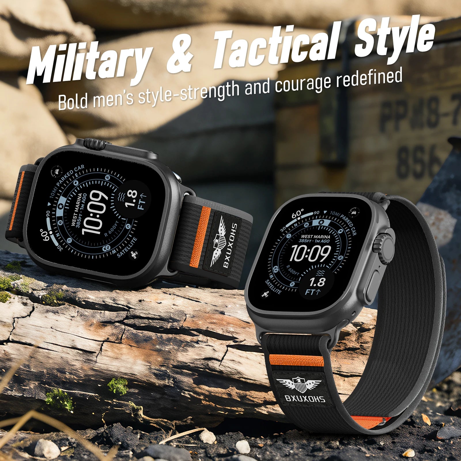 Athletic Nylon Trail Style Replacement Strap for Apple Watch